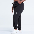 Black Joggers Sweatpants Plus Taille Trawstring Track Pant Loose Fit Fit Casual Overassia Sweatpants pour les femmes